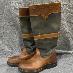 Women's Brown and Gray Winter Boots